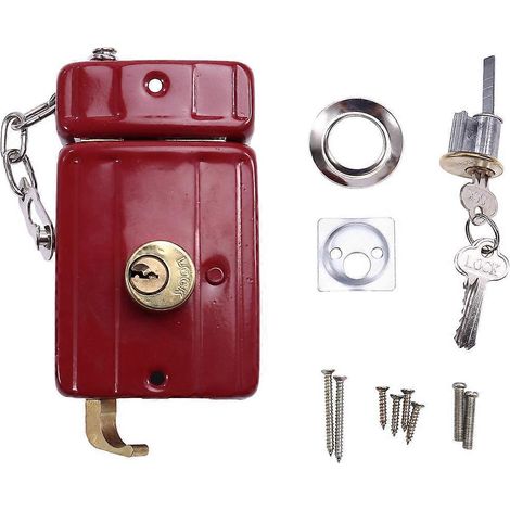 Serrure antivol en fonte pour porte extérieure, sécurité multi-assurances. (1/5)