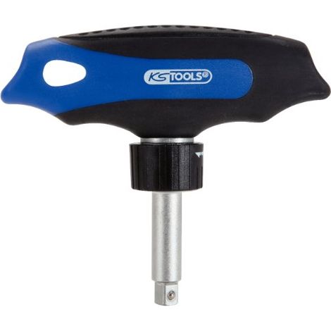 KS Tools 151.1109 Impugnatura a T con Cricchetto Ergotorqueplus, 45 Denti, 1/4" (1/3)