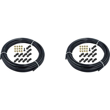2 set 1/4 Inch Slip-Lock Misting Nozzles Kit Fog Nozzles for Patio Misting System Cooling System Garden Water Mister (1/5)