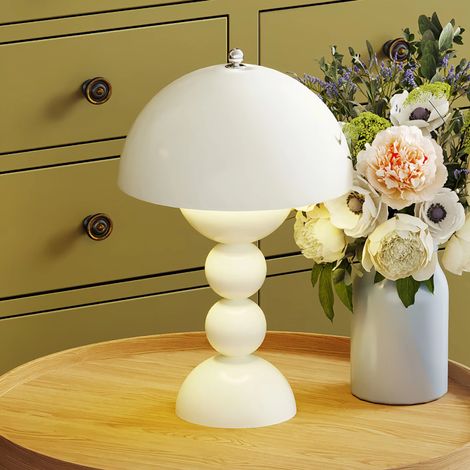 Lampe de table LED, lampe de table champignon à intensité variable, lumière d'ambiance décorative, 3 températures de couleur, blanc (1/5)