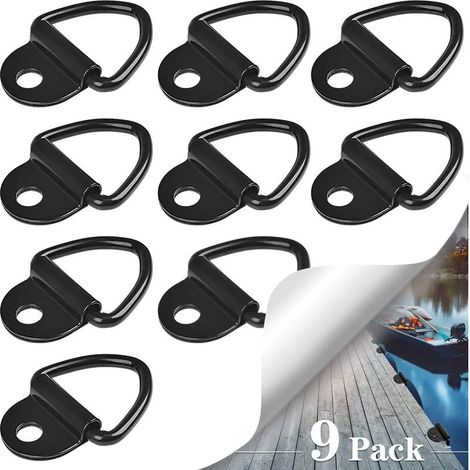 9 crochets de fixation pour camions, crochets en V en acier inoxydable pour remorques, bateaux, voitures (1/5)