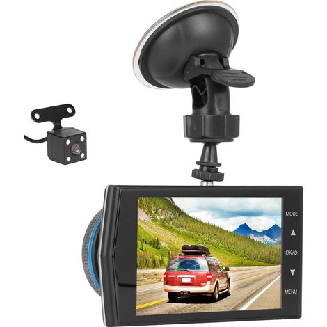 Caméra embarquée de voiture de 4 pouces, écran tactile, capteur de gravité intégré, format vidéo MOV. (1/5)