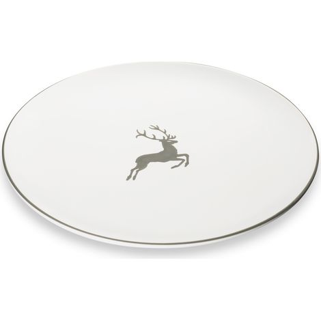 Gmundner Keramik Grauer Hirsch, Platzteller Cup (Ø 32cm)