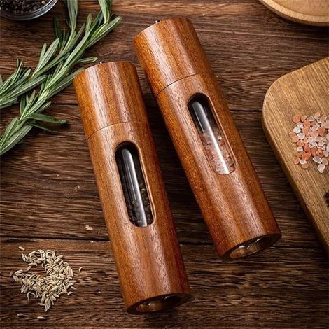 Pfeffer und Salzmühle, hölzerne Salz Pfeffermühlen, manuelle Pfeffermühle, Pfeffermühle für Salz, Pfeffer, Gewürze