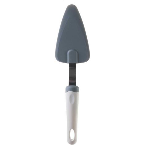 Pelle à tarte en acier inoxydable et plastique gris et blanc (1/3)