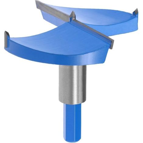 Mèche Forstner Bois Pour Défonceuse Forets 95mm Tungstène Carbure Bois Ouvre-tarière Travail Bois Charnière Trou Forage Alésage Mèche Coupeur Bleu Gris (1/4)