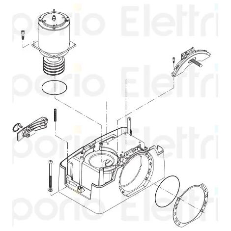beninca pièce détachée moteur 24v x bull1224 turbo 968600674