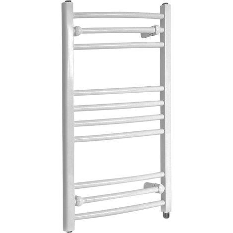 Hudson Reed Ive - Sèche-Serviettes Design Électrique Moderne Incurvé - Blanc - 80 cm x 49.8 cm (1/5)