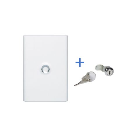 Legrand - Drivia - Porte Blanche + Serrure - 13 Modules - 2 Rangu00e9es - Ref. : 401332+401391 (1/5)