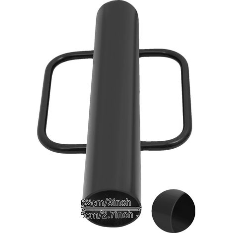 Attrezzo per piantare pali di recinzione, 25 cm, struttura robusta, facile da usare, nero. (1/2)