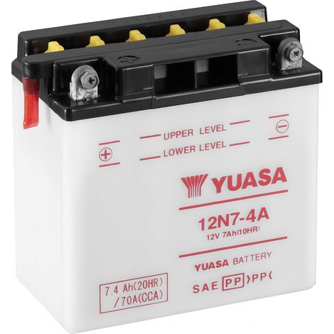 Batterie moto YUASA 12N7-4A 12V 7.4AH 70A