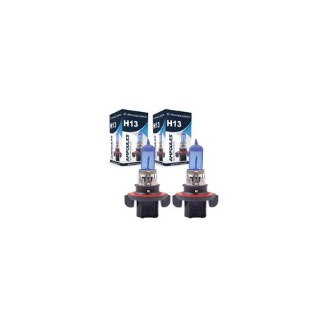 2 x Ampoules H13 60/55W 12V SUPER WHITE - FRANCE-XENON (1/5)
