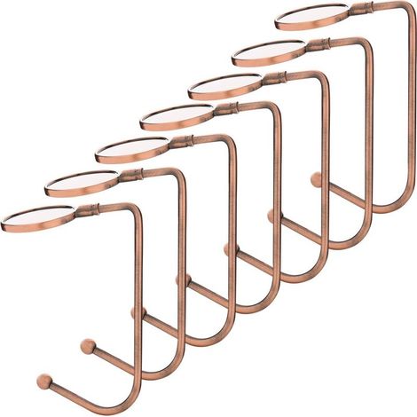 Noël Rouge Bronze Noël Crochets pour Chaussettes Cheminée - Crochets de Sécurité - Clip pour Décoration de Fête (1/5)