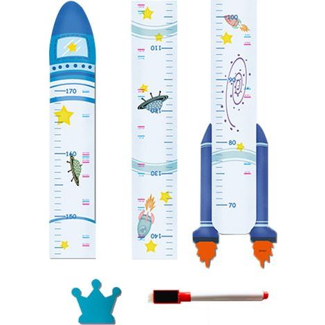 Adesivi murali con le misure – Adesivi riutilizzabili per misurare i bambini – Decorazione per camerette e aule scolastiche – 1 pezzo (1/5)