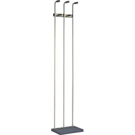 Perchero mod. 465 herrajes en cromo satinado lacado azabache, 182 cm(alto)34 cm(ancho)20 cm(largo) (1/2)