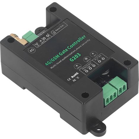 G203 Télécommande GSM 3G/4G pour Portail, Redémarrage à Distance, Alimentation DC 9-36V