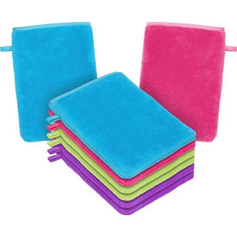 Mikrofaser-Gesichtsreinigungshandtuch-Set (8er-Pack) – Weiche Gesichtsreinigungs- und Badehandschuhe (1/5)