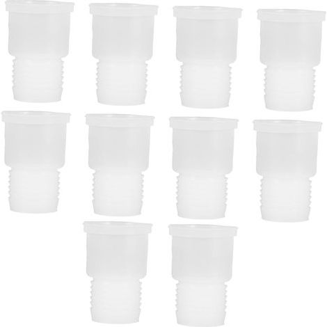 10 Pieces Laboratory Volumetric Glassware Silicone Stoppers Stopper (1/5)