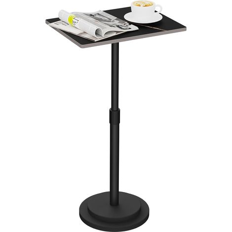 Hauteur Réglable Table d’appoint, pour Salon, Paquet de 1, Noir (1/5)