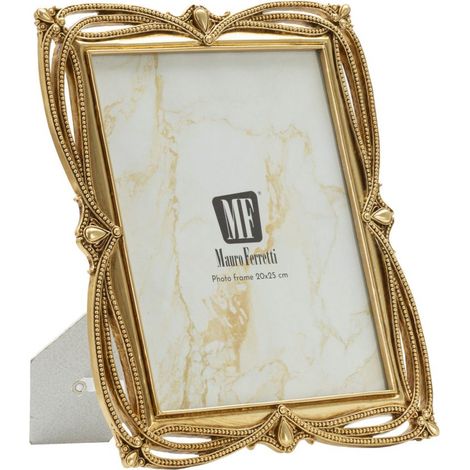 Cornice portafoto Line oro dal profilo lineare 20x25 cm