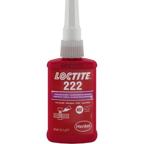 Loctite 222 fijador de roscas de baja resistencia 50 ml