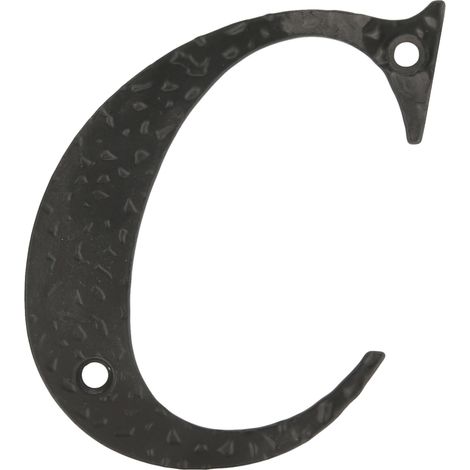 -CAHERSA- Letra C-4" Acero Negro  AMIG (1/2)