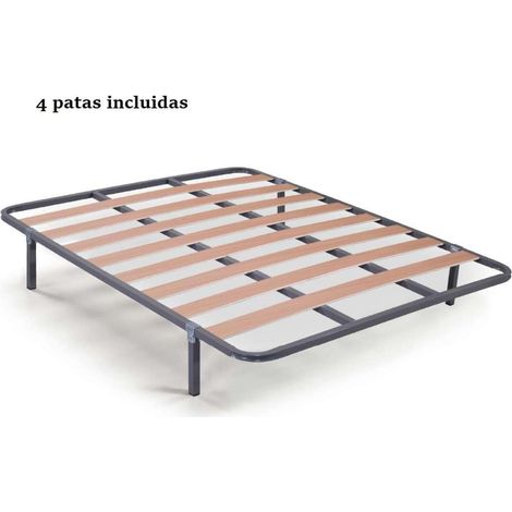 Somier Lorena multiláminas con 4 patas de 135x190. (1/2)