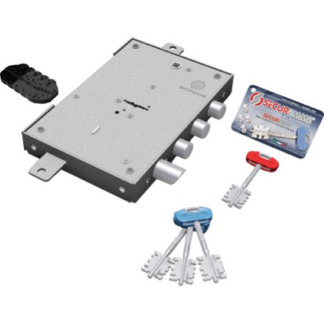 Securemme Serratura Triplice Per Porte Blindate Dx+Sx 3 Chiavi Dm Interasse Mm.28 Art. 240 (1/2)
