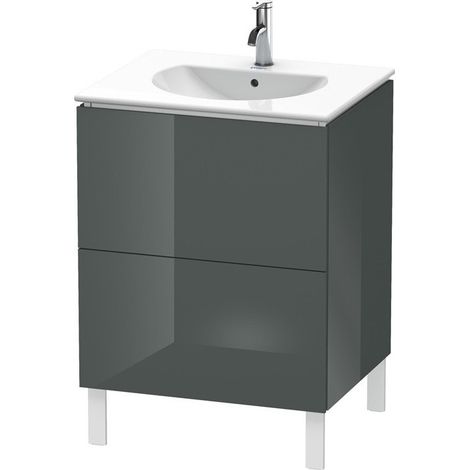 Mobile lavabo L-CUBE 514x620x704mm Glossy Doloaveci grigio