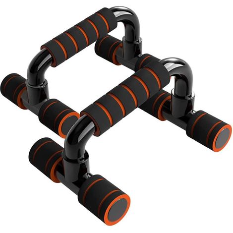 Poignées de pompes parallèles antidérapantes, poignets de musculation avec mousse anti-glisse, barres de poussée pectorales pour salle de sport. (1/5)