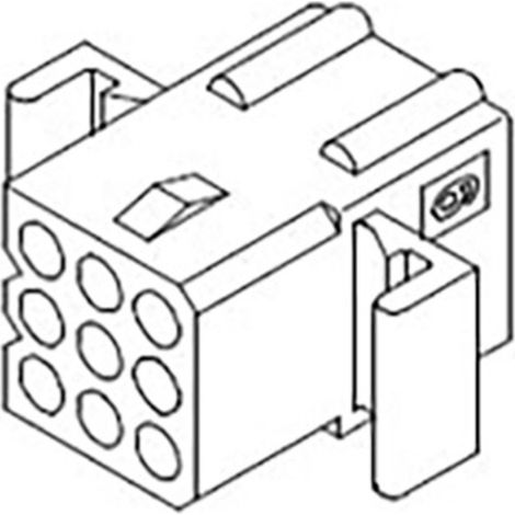 Molex Buchsengehäuse-Kabel Polzahl Gesamt 9 Rastermaß: 3.68 mm 50362281 1 St. Bag