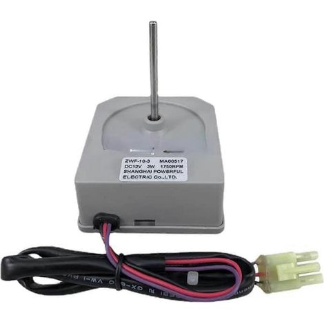 Moteur de ventilateur CC pour réfrigérateur DC12V ZWF-10-3 MA00517, moteur de remplacement pour ventilateur de réfrigérateur (1/5)