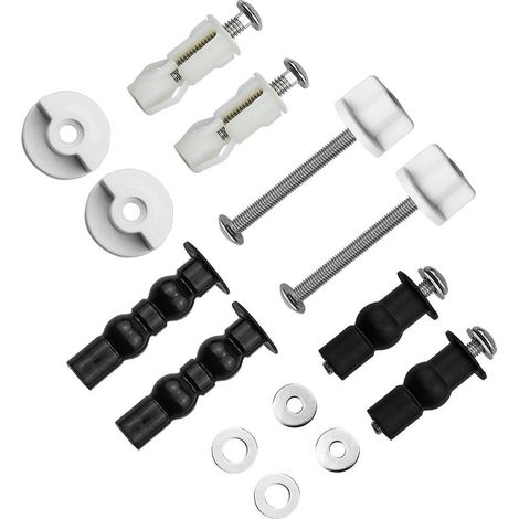 WC-Sitz-Befestigungsset – Edelstahlscharnier – Passend für 14 bis 18 mm Löcher – 3 Paar (1/5)