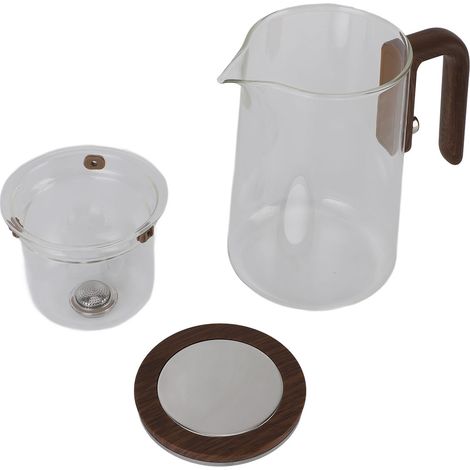 Théière en verre avec infuseur amovible, aspiration magnétique, 800 ml, FY720, transparent (1/4)