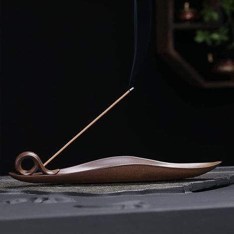 Porte Encens en Céramique   Support et Brûleur D'Encens pour Baton et Feuille   Receveur de Cendres   Décoration de Meubles, Cadeau d'Art