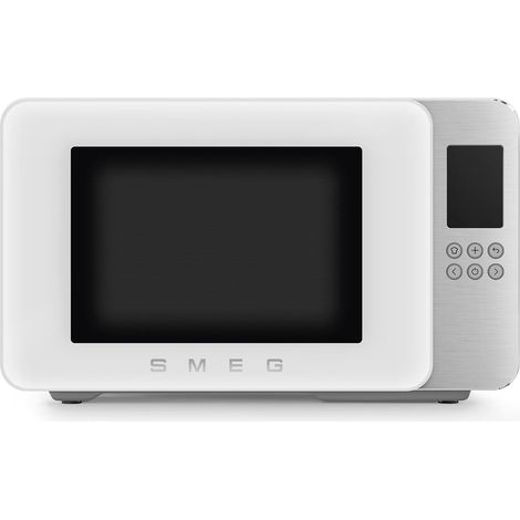 Smeg MOC01WHMEU. Posizionamento dell'apparecchio: Superficie piana, Tipo di prodotto: Microonde con grill, Capacità interna: 29 L, Potenza Microonde: 900 W, Display incorporato, Tipo di display: LC... (1/5)