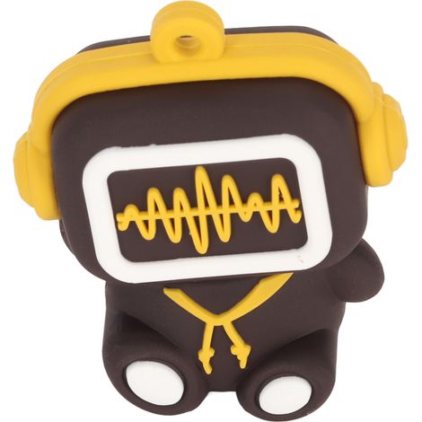 Clé USB U Disk, forme mignonne, USB 2.0, Plug and Play, portable, avec chaînette, pour ordinateur portable/PC, marron rougeâtre, 128 Go (1/5)