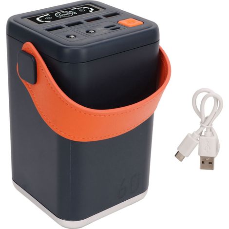Banque d'alimentation 36W 60000mAh Batterie Portable USB C pour Téléphone Portable Ordinateur Maison Extérieur Bleu (1/5)
