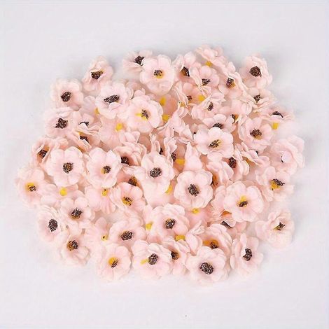 20 mini têtes de marguerites multicolores de 3 cm, en soie artificielle, pour décoration de mariage, décoration intérieure, couronnes de Noël et scrapbooking.orange (1/5)