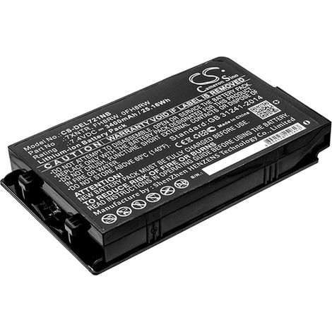 NX - Batterie ordinateur portable compatible Dell 7.4V 3400mAh - 0FH8RW451-BCDH