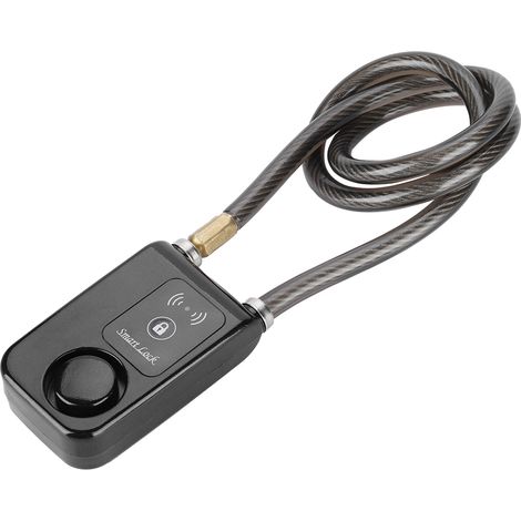 Antivol de vélo intelligent sans clé Bluetooth de 80 cm, étanche, avec alarme de 110 dB et câble métallique.