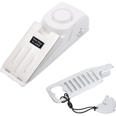 Door Stop Alarm Door Lock Double Protection Security Kit for Travel Hotel Apartment Home Portable Door Lock (1/5)