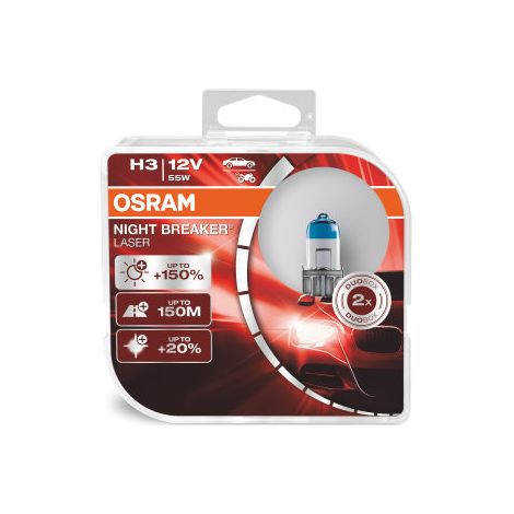 Osram Automotive 4062172388160 Ampoule halogène Night Breaker® Laser Next Generation H3 55 W 12 V (1/5)
