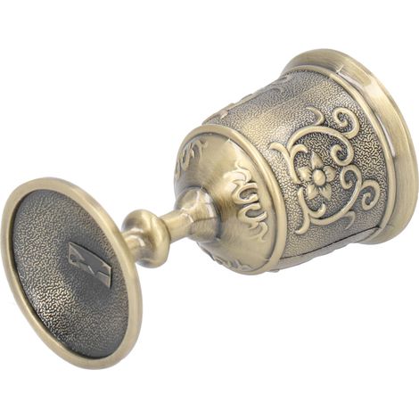 Verre à pied de style rétro avec motif floral en relief, tasse créative de style européen, petite taille. (1/5)