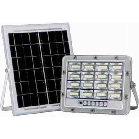 TRADE SHOP - Faro Led Pannello Solare 50 W Luce Fredda Telecomando Indicatore Carica Tk08-50w - (1/5)