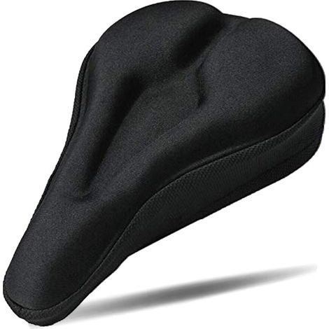 Fahrradsattelbezug, ergonomischer Fahrradsattelbezug, bequemes Fahrradsattelkissen aus Memory-Schaum, 28 x 18 cm Fahrradkissen für Rennräder, E-Bikes und Heimtrainer (1/5)