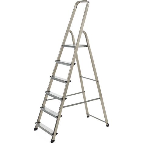 Scala veritt 6 gradini alluminio capacità 150 kg