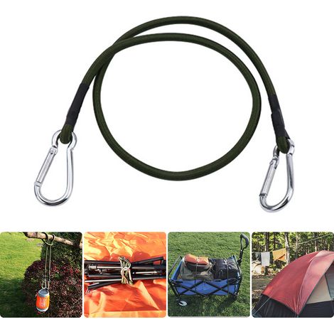 Porte-bagages extérieur Corde à linge Sangle élastique élastique (120cm) (1/5)