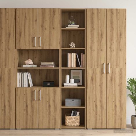 vidaXL Sideboard Artisan Oak 40 x 41 x 185 cm Engineered Wood