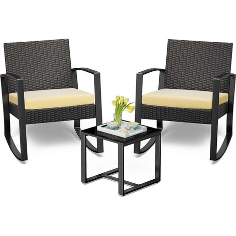 Bealife Gartenmöbel Set Balkon Lounge 2 Personen Outdoor (1/5)